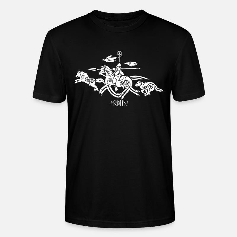Animaux d’Odin - T-shirt bio CRAFTER Stanley Stella Unisexe - noir
