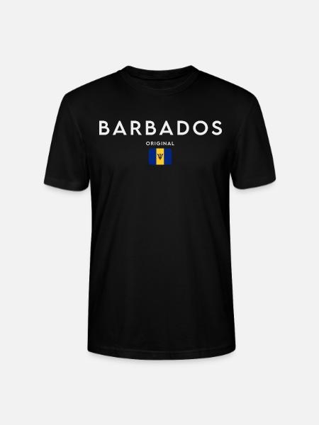 Flag of Barbados, Barbadian pride - Stanley/Stella CRAFTER Unisex Organic T-Shirt - black