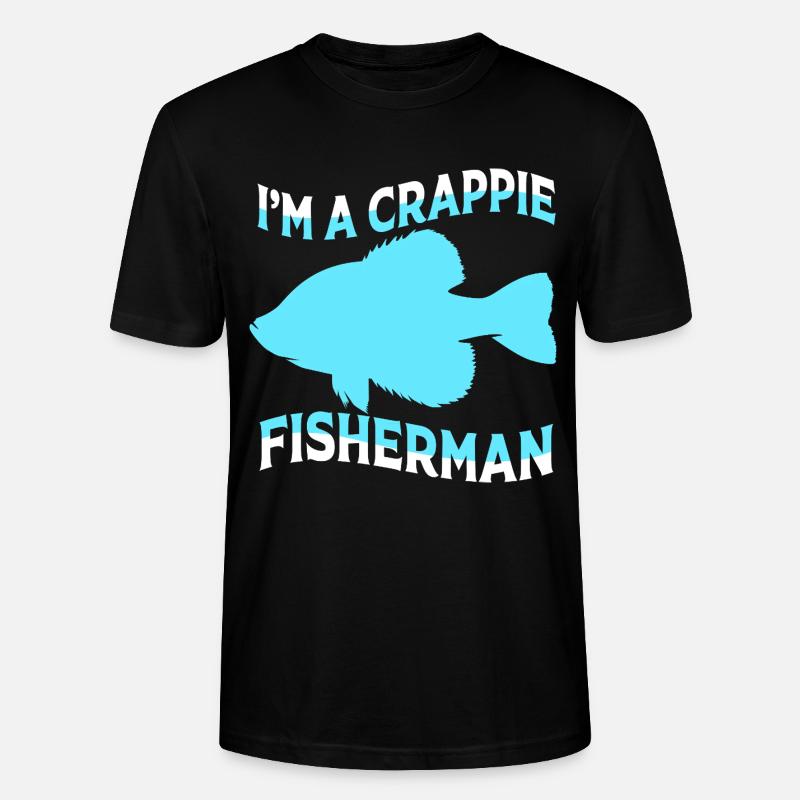 Poisson-lune Marigane Perche - T-shirt bio CRAFTER Stanley Stella Unisexe - noir