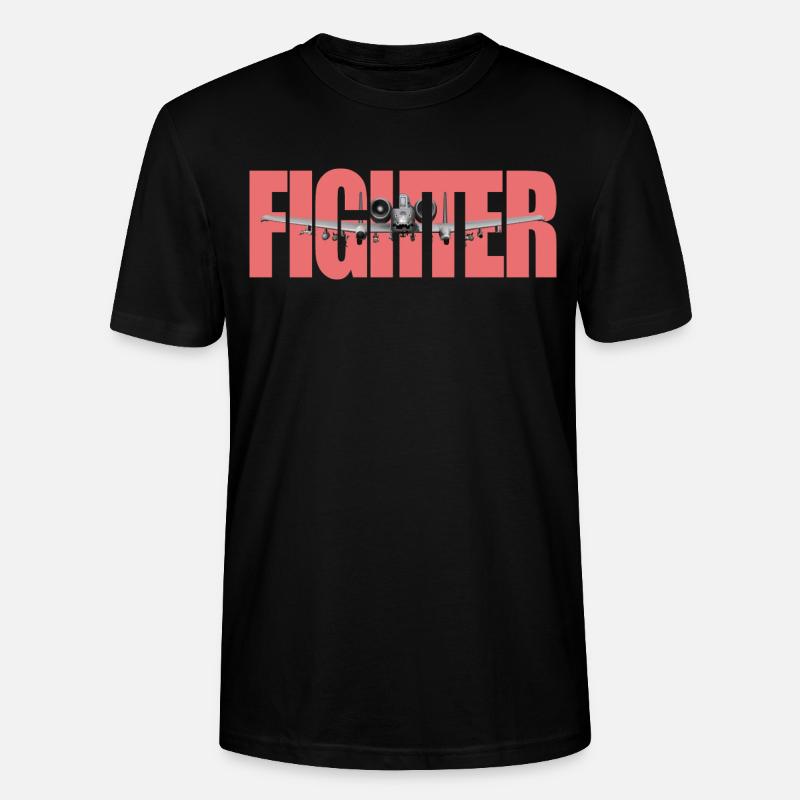 Fighter A-10 Thunderbolt II - Stanley/Stella Unisex Bio-T-Shirt CRAFTER - Schwarz
