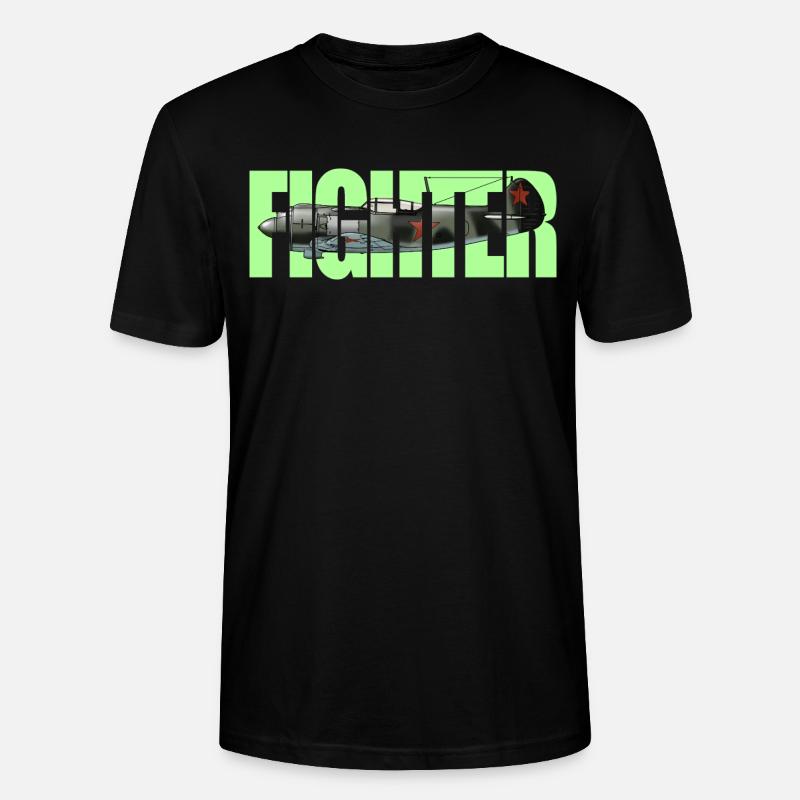 Fighter La-5 - Stanley/Stella Unisex Bio-T-Shirt CRAFTER - Schwarz