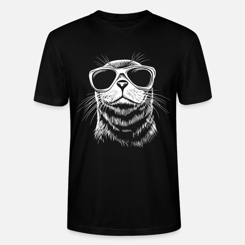 Lunettes de soleil Robbe - T-shirt bio CRAFTER Stanley Stella Unisexe - noir