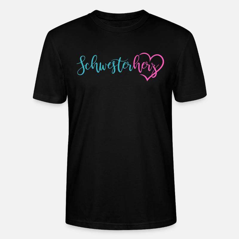 Schwesterherz - Stanley/Stella Unisex Bio-T-Shirt CRAFTER - Schwarz
