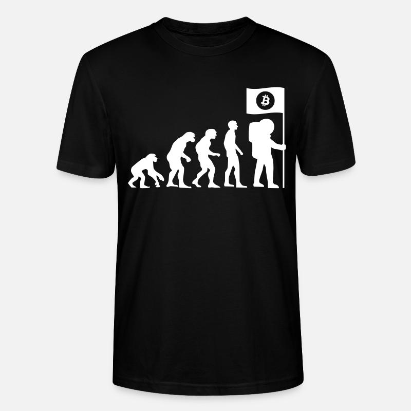 Bitcoin Crypto HODL Evolution - T-shirt bio CRAFTER Stanley Stella Unisexe - noir