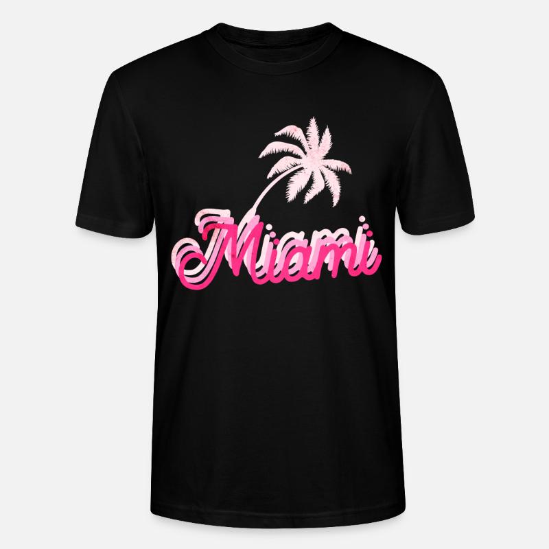 Miami Florida - Stanley/Stella Unisex Bio-T-Shirt CRAFTER - Schwarz