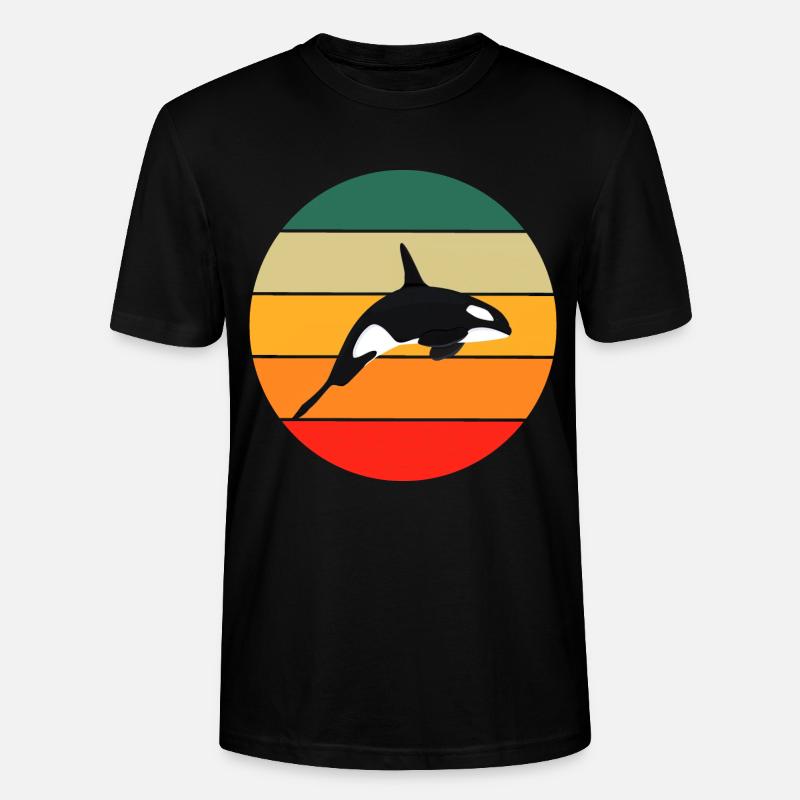 Retro Killerwal - Stanley/Stella Unisex Bio-T-Shirt CRAFTER - Schwarz