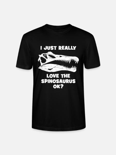 Spinosaurus fossil skull - Stanley/Stella CRAFTER Unisex Organic T-Shirt - black
