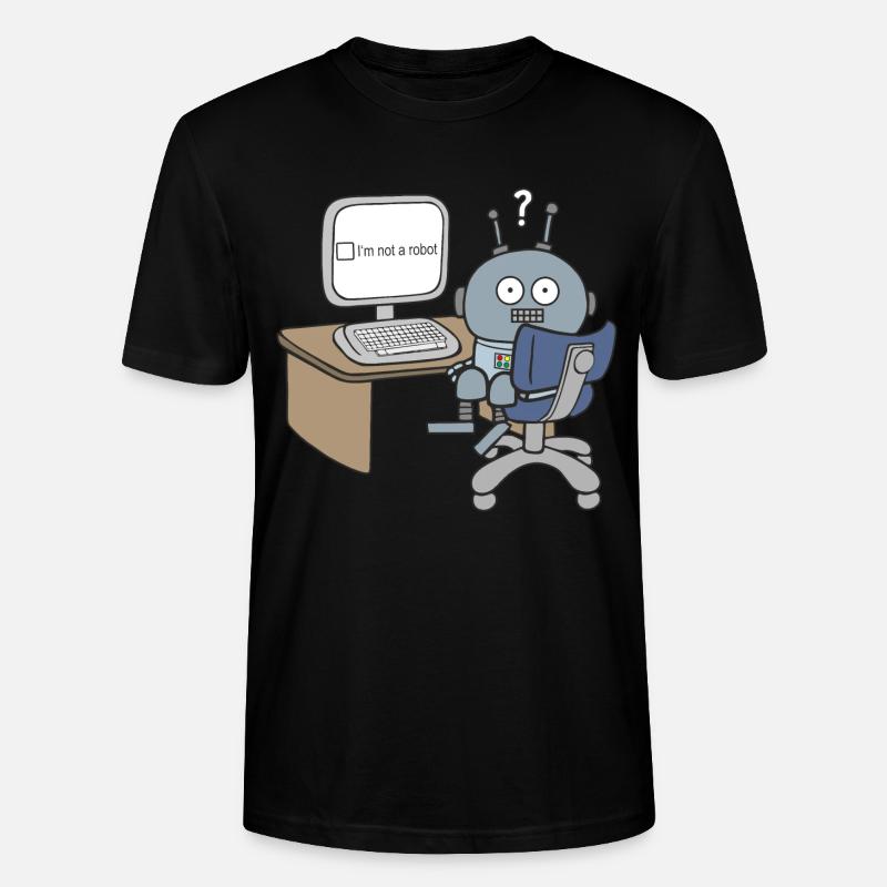 I m not a Robot - Stanley/Stella Unisex Bio-T-Shirt CRAFTER - Schwarz