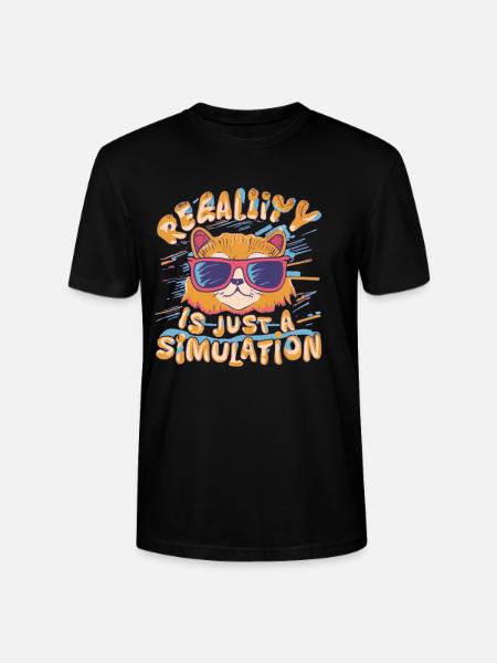 Realitiät Ist Nur Eine Simulation - Stanley/Stella Unisex Bio-T-Shirt CRAFTER - Schwarz