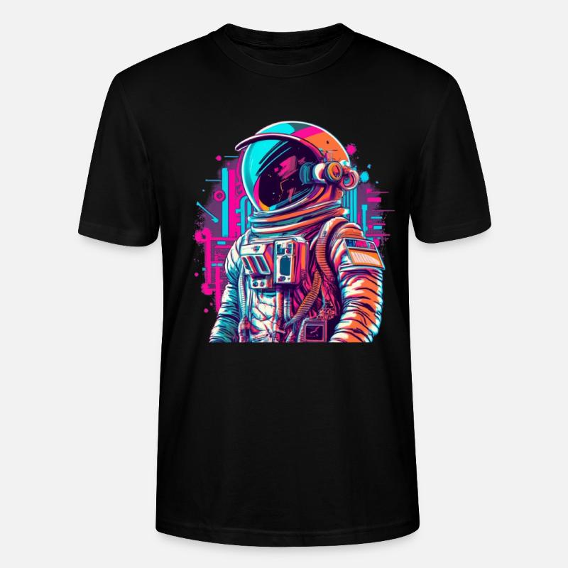 Raumfahrer Astronaut Geschenkidee - Stanley/Stella Unisex Bio-T-Shirt CRAFTER - Schwarz