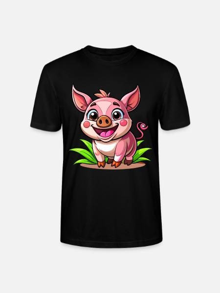 Cochon joyeux - T-shirt bio CRAFTER Stanley Stella Unisexe - noir
