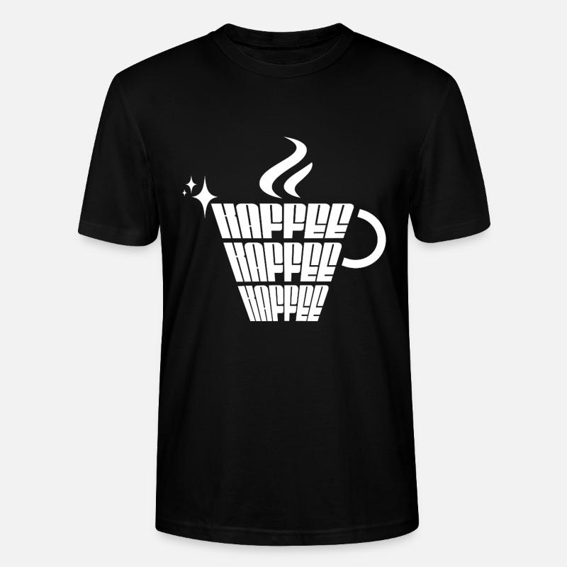 Kaffee Kaffee Kaffee - Stanley/Stella Unisex Bio-T-Shirt CRAFTER - Schwarz