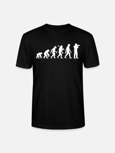 Fotograf Evolution für Photographen - Stanley/Stella Unisex Bio-T-Shirt CRAFTER - Schwarz