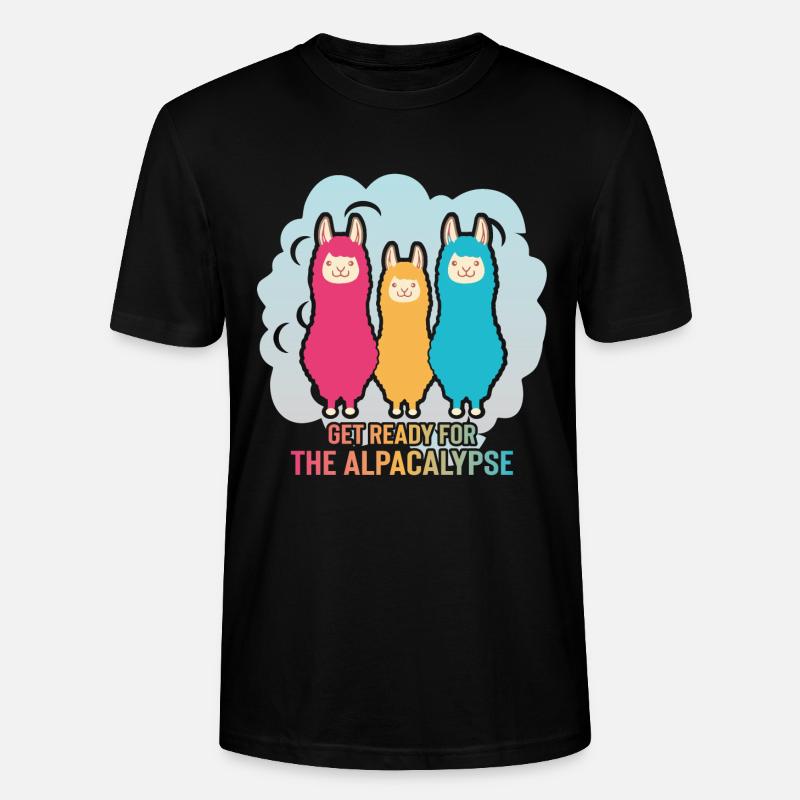 Alpacalypse Alpaka Apokalypse - Stanley/Stella Unisex Bio-T-Shirt CRAFTER - Schwarz