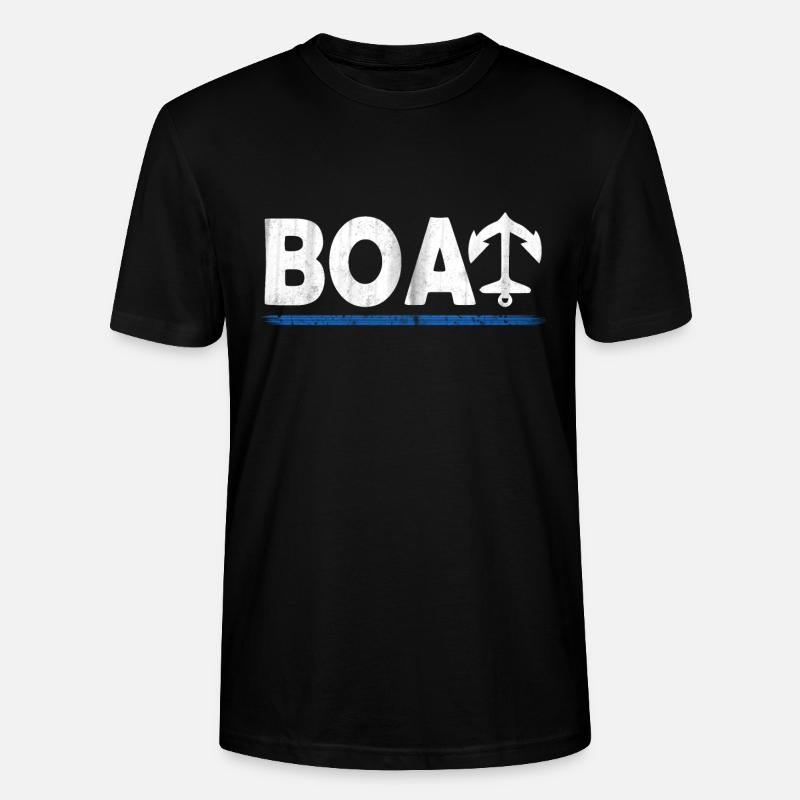 BOOT BOAT - Stanley/Stella Unisex Bio-T-Shirt CRAFTER - Schwarz
