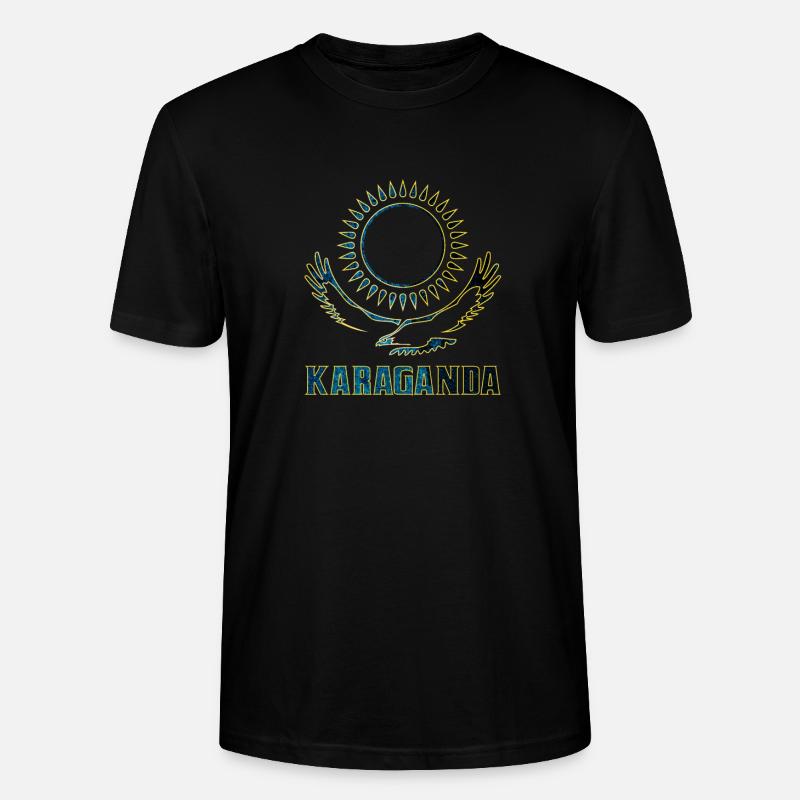 Karaganda Kasachstan Geschenk - Stanley/Stella Unisex Bio-T-Shirt CRAFTER - Schwarz