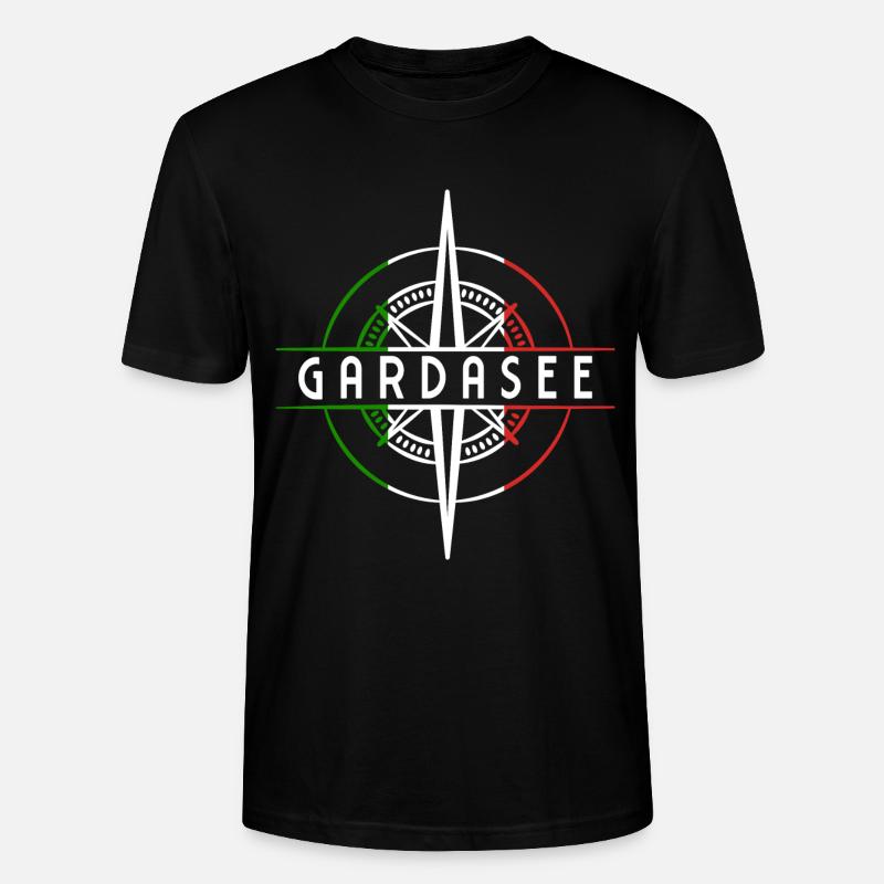 Gardasee - Stanley/Stella Unisex Bio-T-Shirt CRAFTER - Schwarz