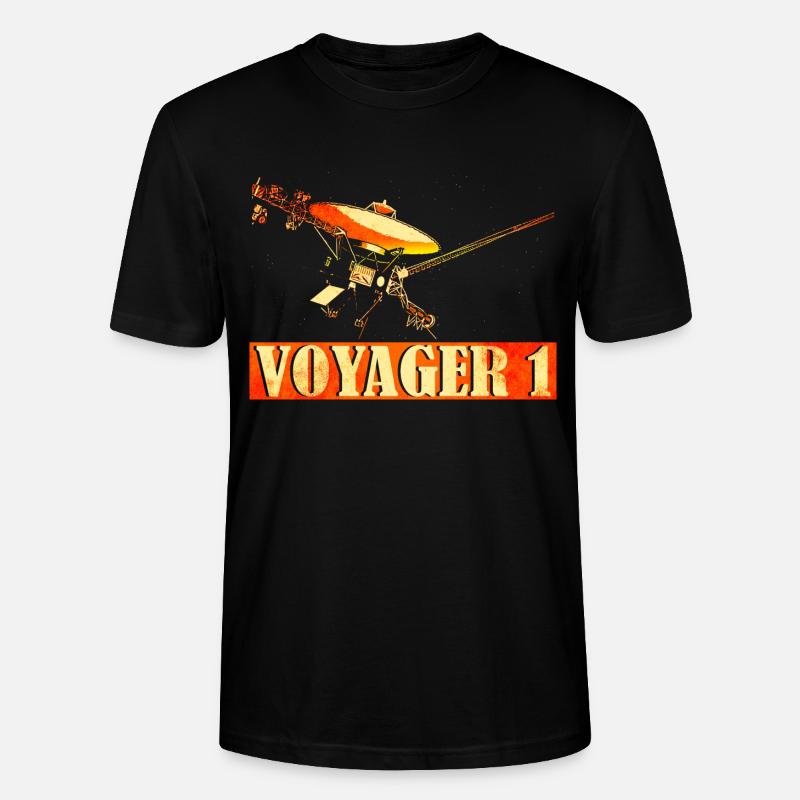 Voyager Interstellar Space Probe - Stanley/Stella CRAFTER Unisex Organic T-Shirt - black