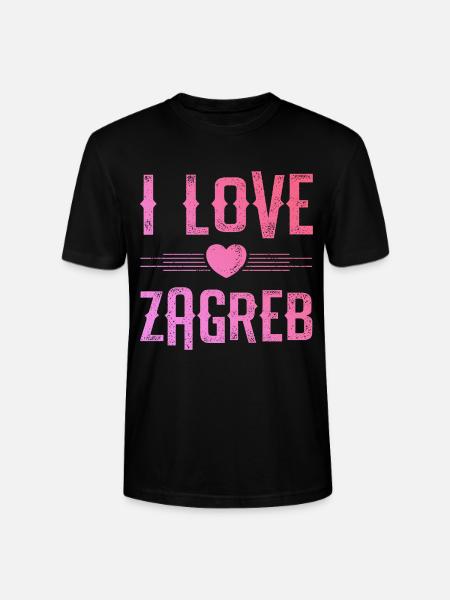 J’aime Zagreb - T-shirt bio CRAFTER Stanley Stella Unisexe - noir