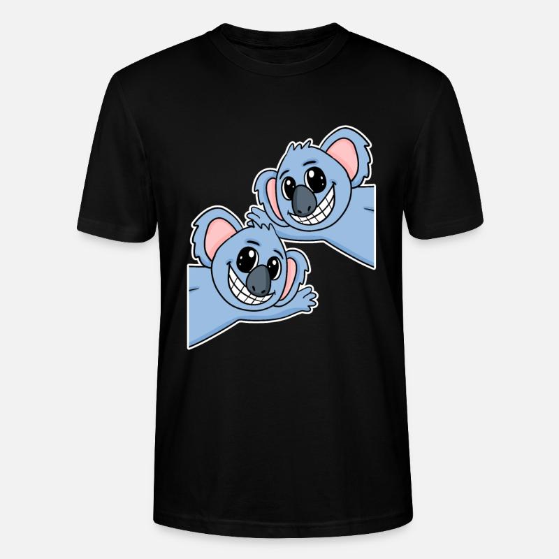 Koala Koalas - T-shirt bio CRAFTER Stanley Stella Unisexe - noir