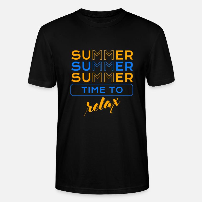 Summer Time to relax EV - Stanley/Stella Unisex Bio-T-Shirt CRAFTER - Schwarz