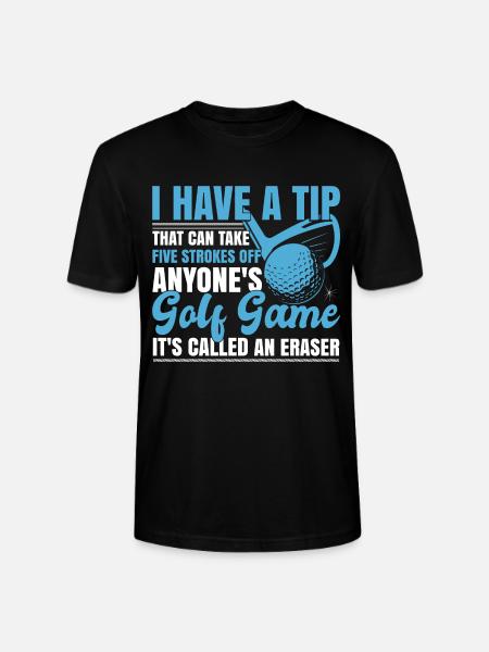 Golf Game Funny Golfer - Stanley/Stella CRAFTER Unisex Organic T-Shirt - black