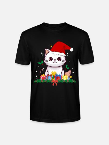 Funny christmas cats - Stanley/Stella CRAFTER Unisex Organic T-Shirt - black