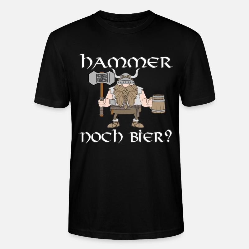 Hammer noch Bier - Stanley/Stella Unisex Bio-T-Shirt CRAFTER - Schwarz