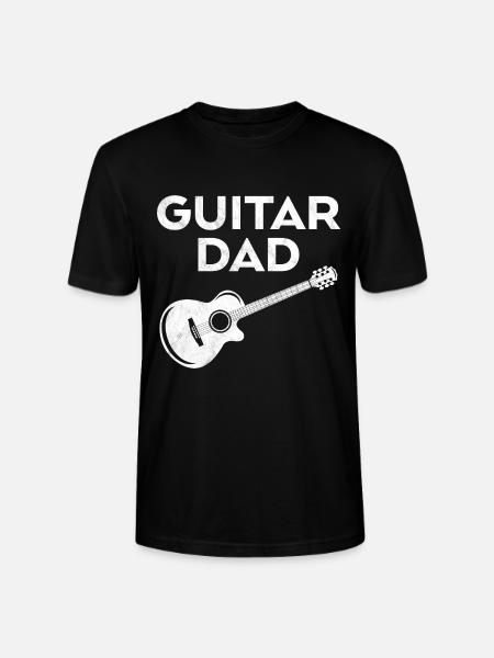 Guitar Dad - Stanley/Stella CRAFTER Unisex Organic T-Shirt - black