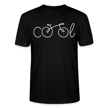 Lustige Fahrrad Sprüche - Stanley/Stella Unisex Bio-T-Shirt CRAFTER - Schwarz - Vorne - Alina (178cm) & Michal (187cm)