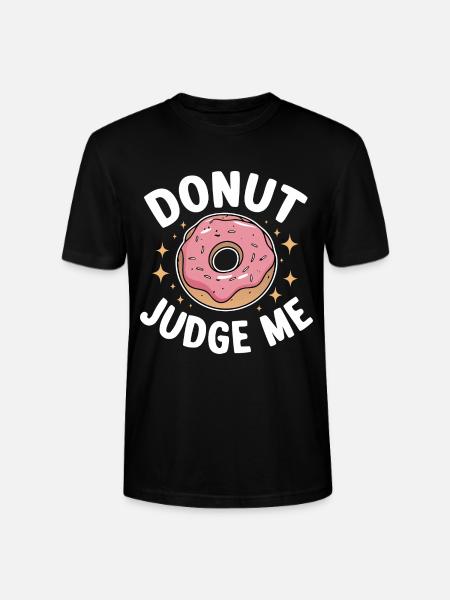 Donut Donuts Candy Bagel - Stanley/Stella CRAFTER Unisex Organic T-Shirt - black