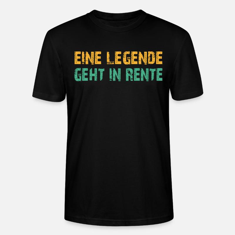 Ruhestand Legende - Stanley/Stella Unisex Bio-T-Shirt CRAFTER - Schwarz