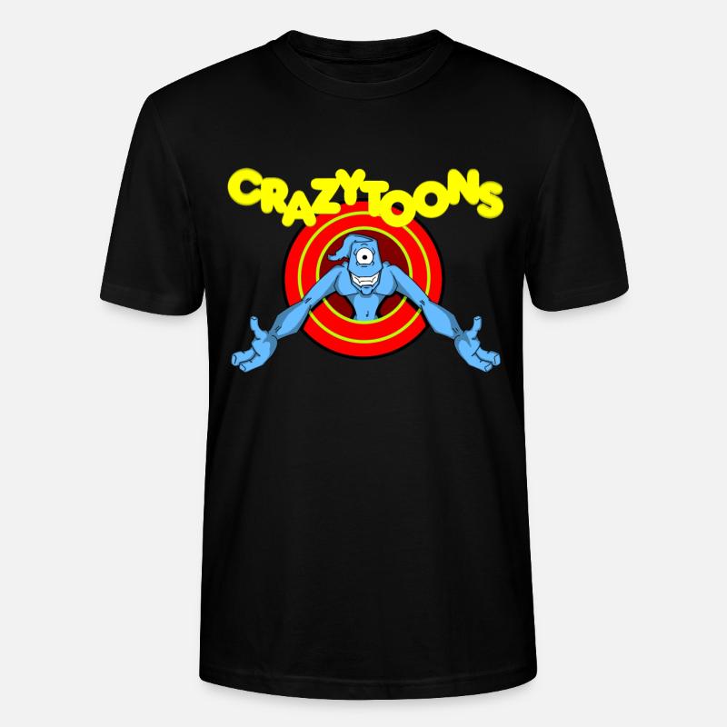 Crazytoons - Stanley/Stella Unisex Bio-T-Shirt CRAFTER - Schwarz