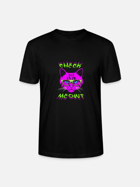 Check Meowt - Stanley/Stella CRAFTER Unisex Organic T-Shirt - black