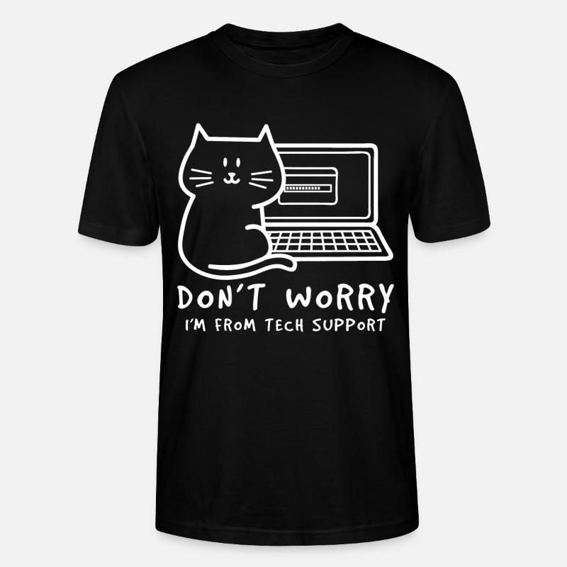 Systemadmin Katze - Stanley/Stella Unisex Bio-T-Shirt CRAFTER - Schwarz