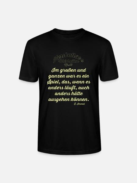 Fussballer Weisheit 10 - Stanley/Stella Unisex Bio-T-Shirt CRAFTER - Schwarz