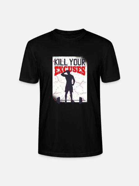 Kill your Excuses - Stanley/Stella Unisex Bio-T-Shirt CRAFTER - Schwarz