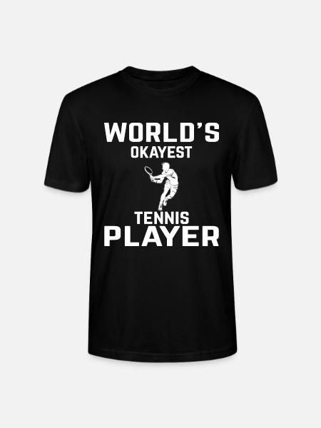 Tennis funny gift - Stanley/Stella CRAFTER Unisex Organic T-Shirt - black