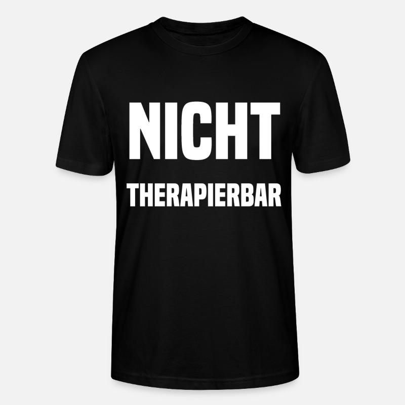 nicht therapierbar - Stanley/Stella Unisex Bio-T-Shirt CRAFTER - Schwarz
