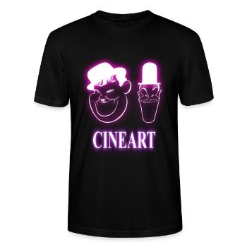 Néon épais et loufoque - T-shirt bio CRAFTER Stanley Stella Unisexe - noir - Devant - Alina (178cm) & Michal (187cm)