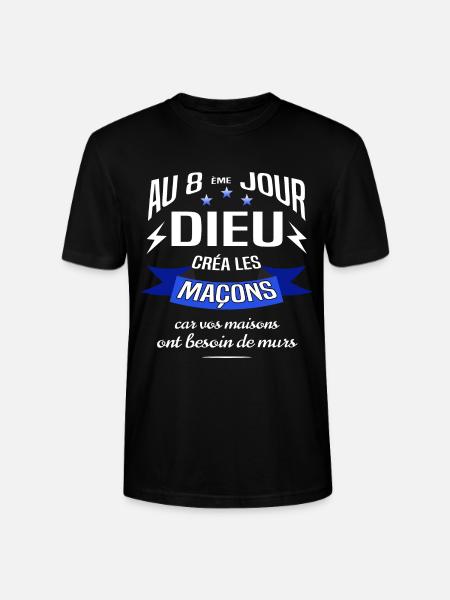 Maçons - T-shirt bio CRAFTER Stanley Stella Unisexe - noir