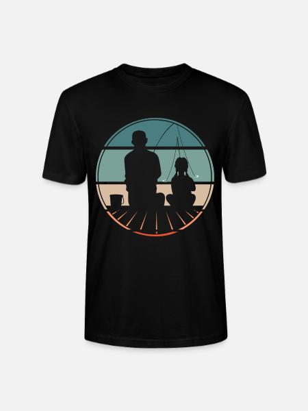 Père fille - T-shirt bio CRAFTER Stanley Stella Unisexe - noir