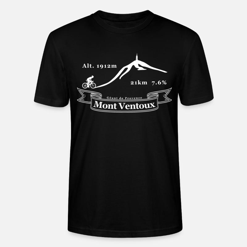 Mont Ventoux - Stanley/Stella Unisex Bio-T-Shirt CRAFTER - Schwarz