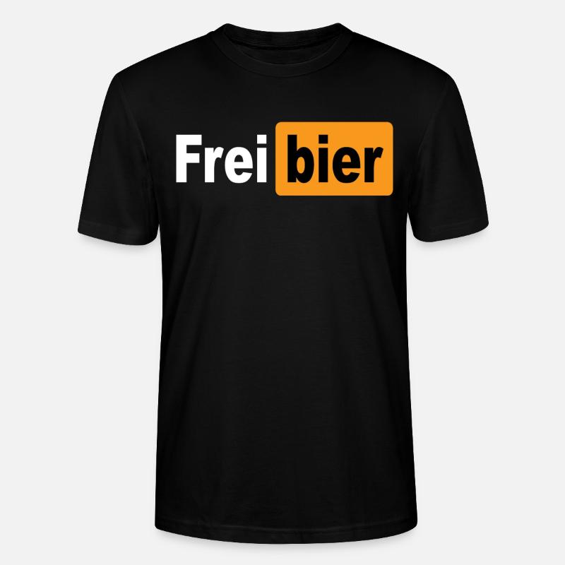 FREIBIER - Stanley/Stella Unisex Bio-T-Shirt CRAFTER - Schwarz