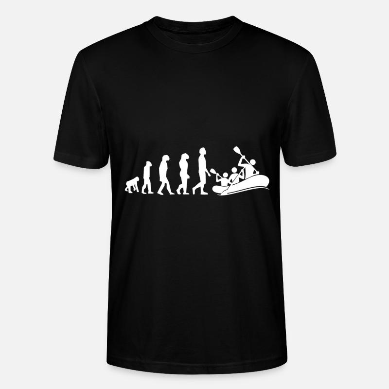 rafting evolution - Stanley/Stella CRAFTER Unisex Organic T-Shirt - black