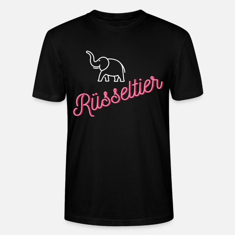 Rüsseltier - Stanley/Stella Unisex Bio-T-Shirt CRAFTER - Schwarz