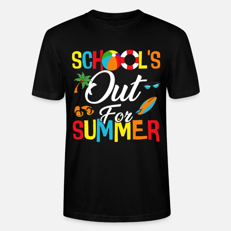 Schools Out For Summer - Stanley/Stella Unisex Bio-T-Shirt CRAFTER - Schwarz