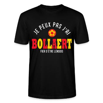 football lens Jpeux pas j ai supporter foot - T-shirt bio CRAFTER Stanley Stella Unisexe - noir - Devant - Alina (178cm) & Michal (187cm)