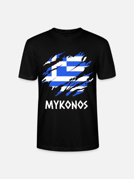 Mykonos Grèce - T-shirt bio CRAFTER Stanley Stella Unisexe - noir
