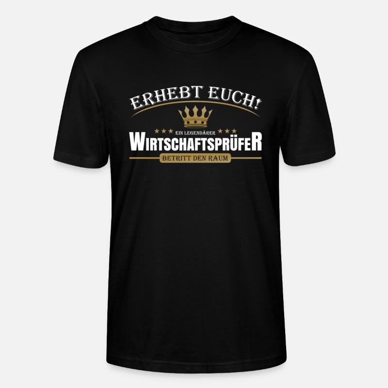 Wirtschaftsprüfer - Stanley/Stella Unisex Bio-T-Shirt CRAFTER - Schwarz